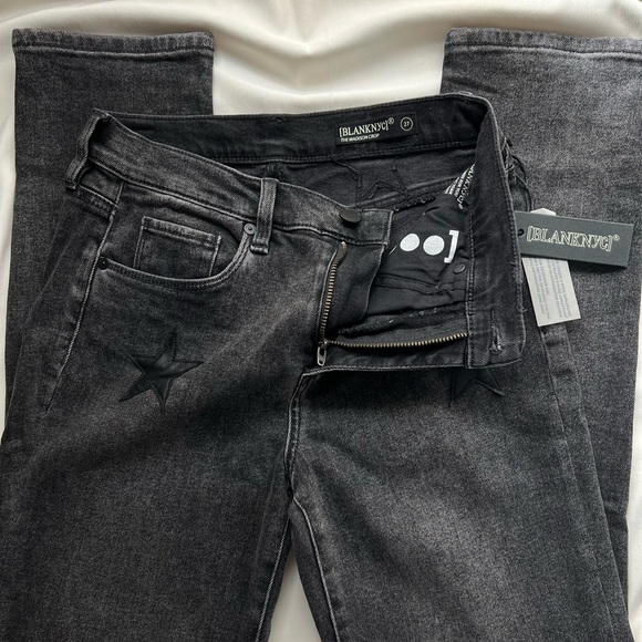 NWT Black BlankNYC Leather Star jeans ⭐️ - Picture 2 of 4
